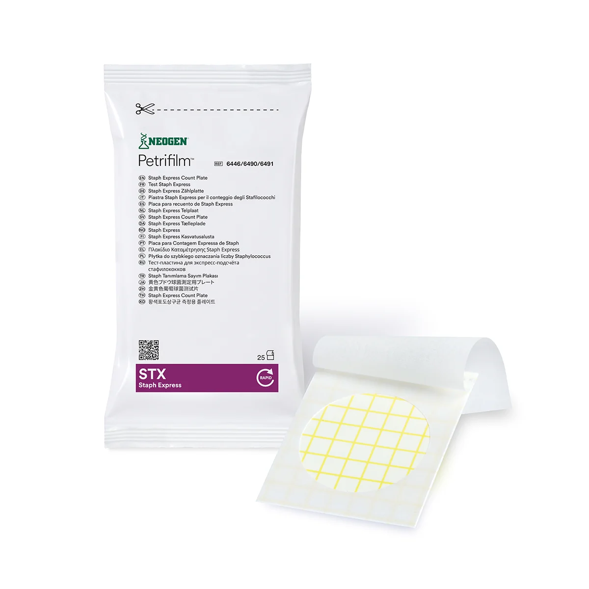 Petrifilm® Staph Express (STX) Count Plate