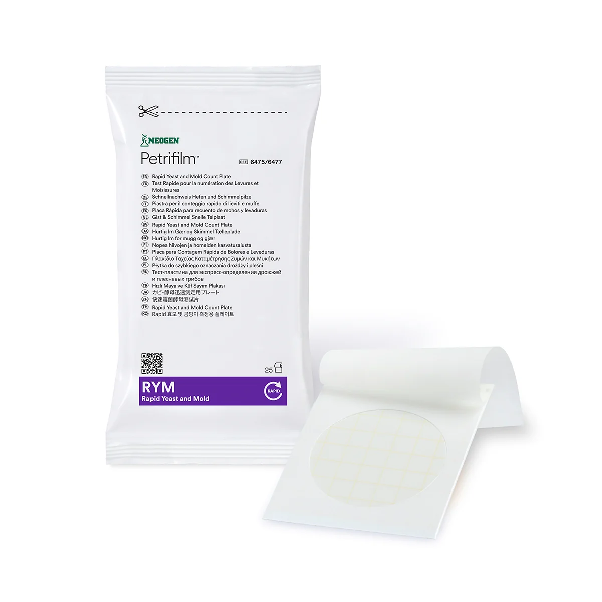 Petrifilm® Rapid Yeast and Mold (RYM) Count Plate